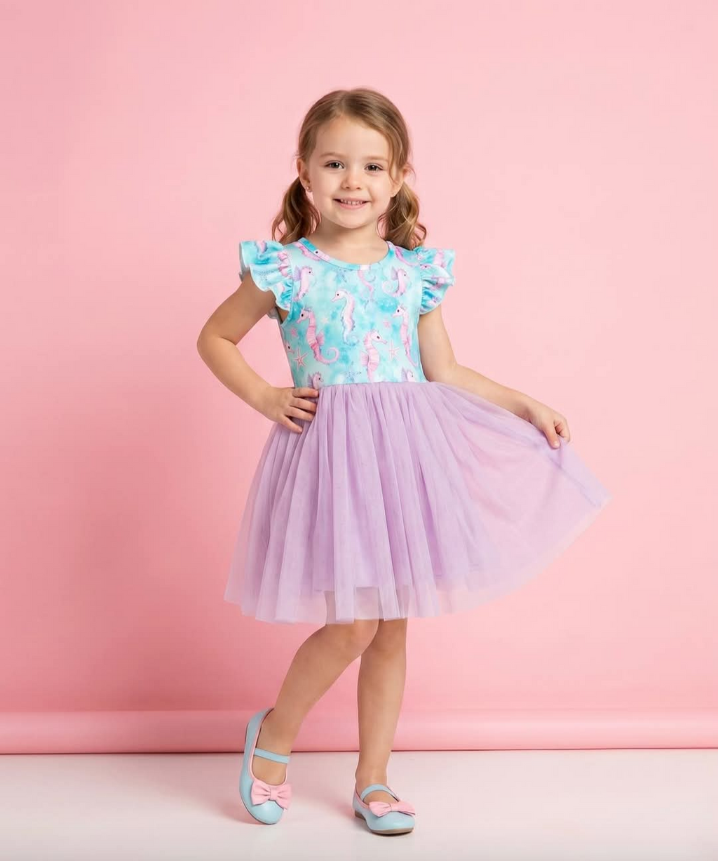under the sea, seahorse dress
